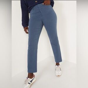 Old Navy- High Rise Pixie Ankle Pants, Chambray Blue